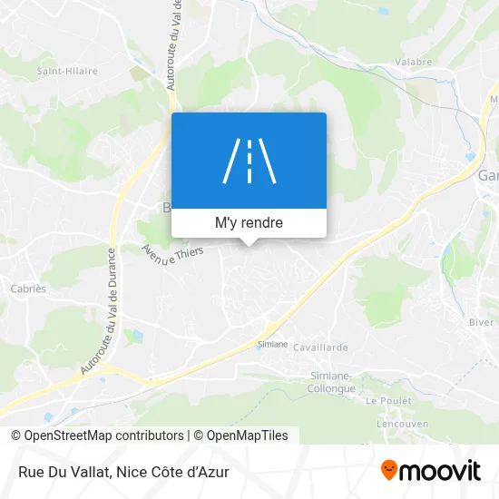Rue Du Vallat plan