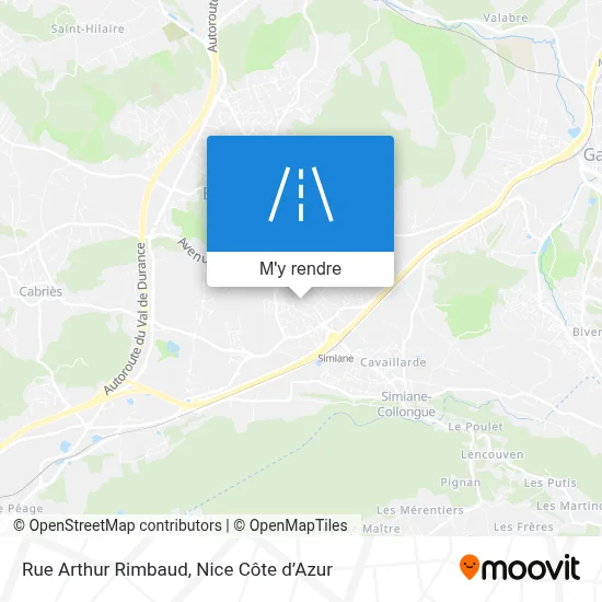 Rue Arthur Rimbaud plan