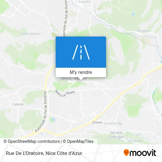 Rue De L'Oratoire plan