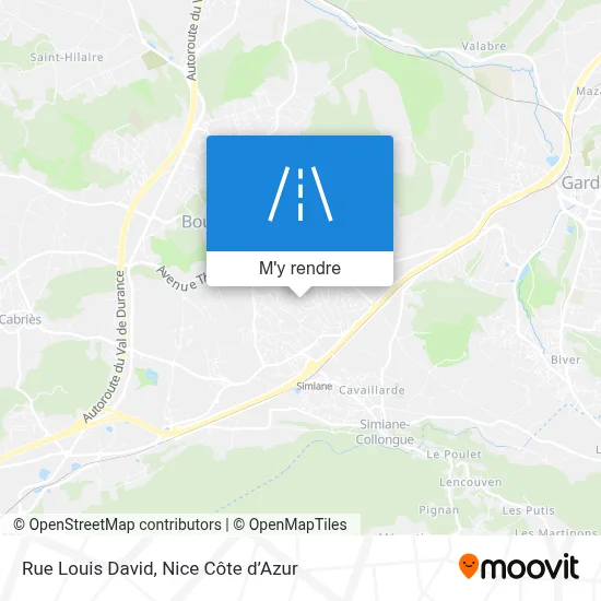 Rue Louis David plan