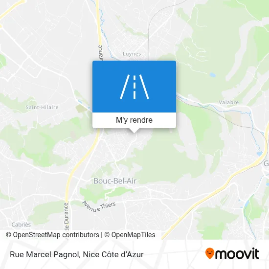 Rue Marcel Pagnol plan