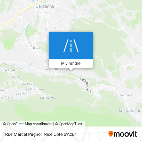 Rue Marcel Pagnol plan