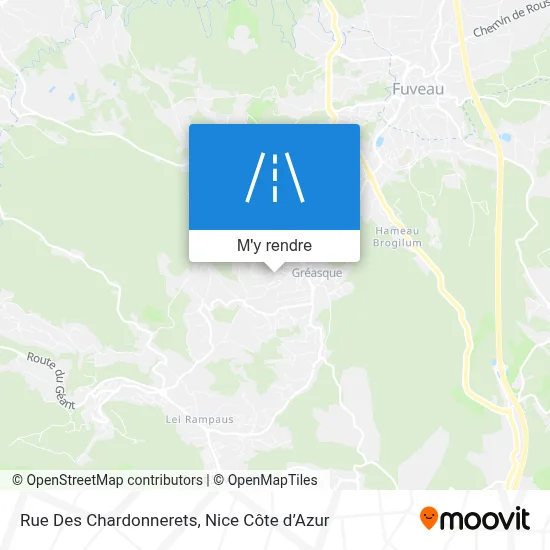 Rue Des Chardonnerets plan