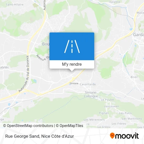 Rue George Sand plan