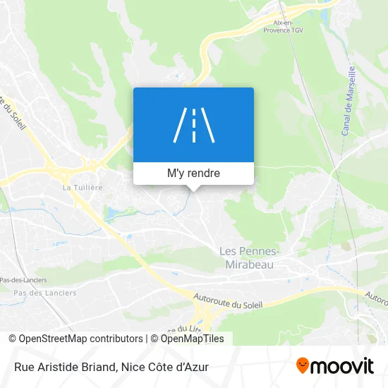 Rue Aristide Briand plan