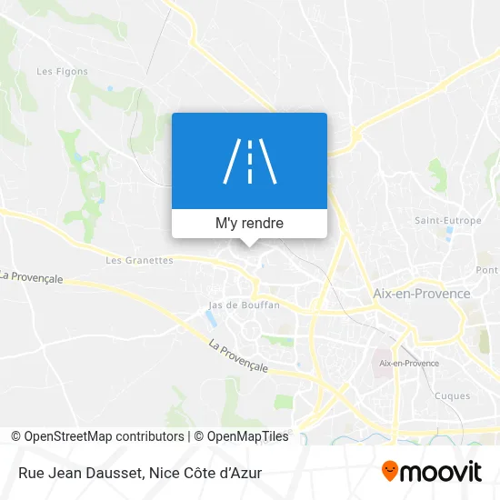 Rue Jean Dausset plan