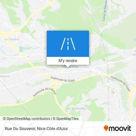 Rue Du Souvenir plan