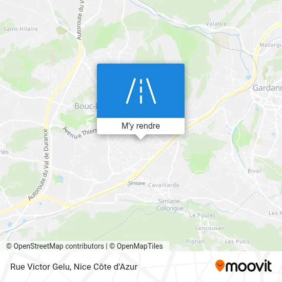 Rue Victor Gelu plan