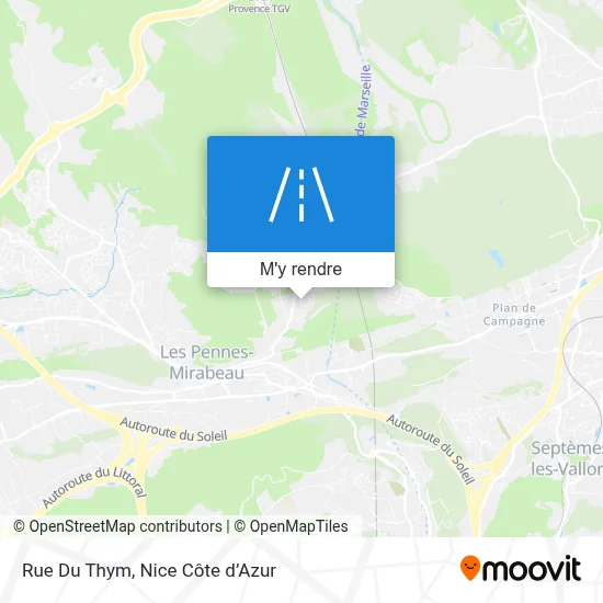 Rue Du Thym plan
