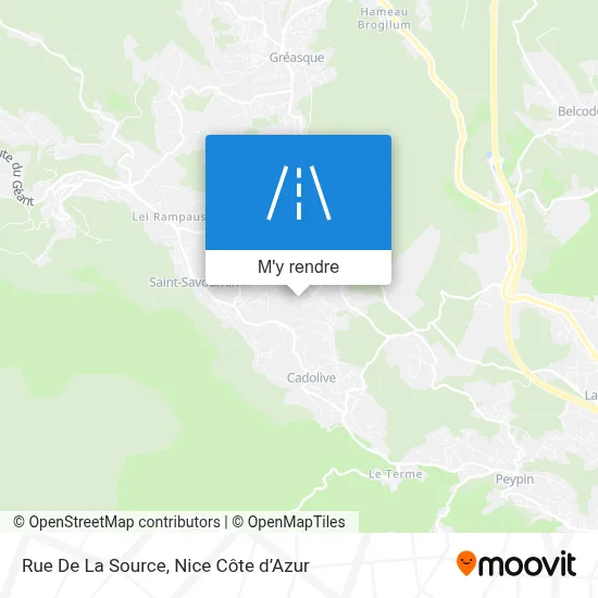 Rue De La Source plan