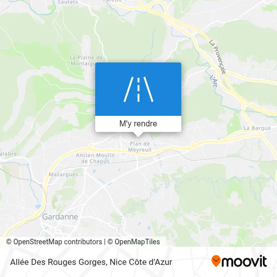 Allée Des Rouges Gorges plan