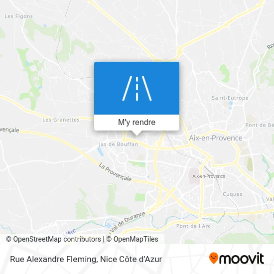 Rue Alexandre Fleming plan
