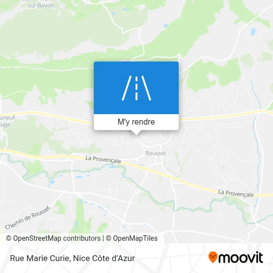 Rue Marie Curie plan