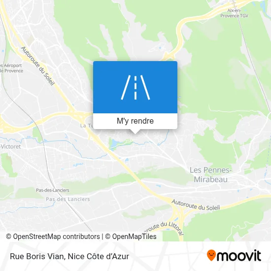 Rue Boris Vian plan