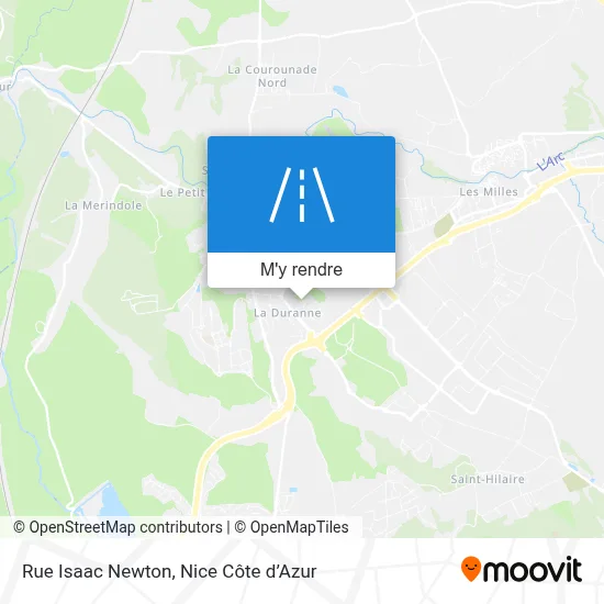 Rue Isaac Newton plan