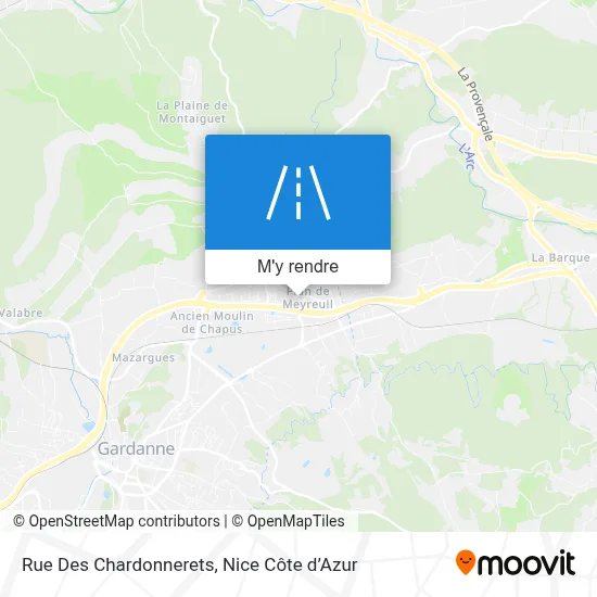 Rue Des Chardonnerets plan