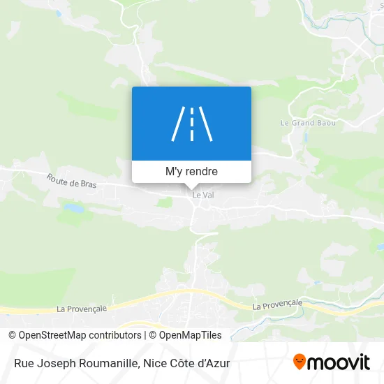 Rue Joseph Roumanille plan