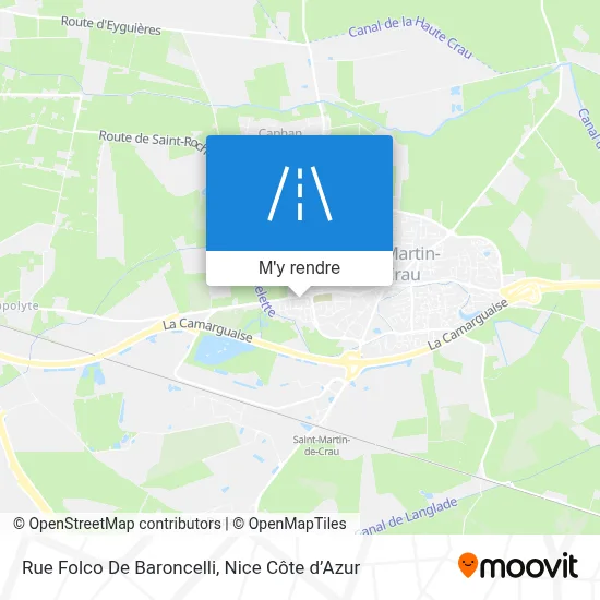 Rue Folco De Baroncelli plan