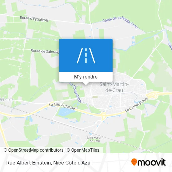 Rue Albert Einstein plan