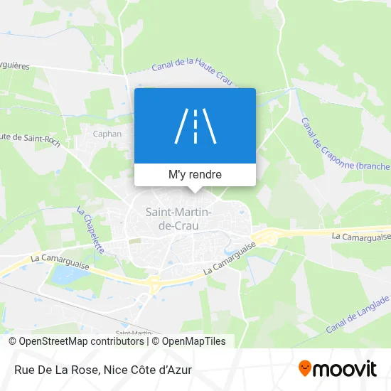 Rue De La Rose plan