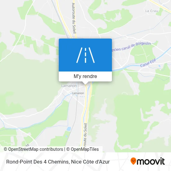 Rond-Point Des 4 Chemins plan