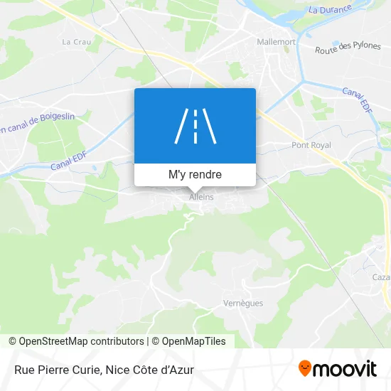 Rue Pierre Curie plan