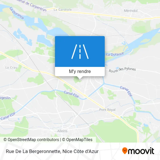Rue De La Bergeronnette plan
