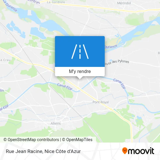 Rue Jean Racine plan