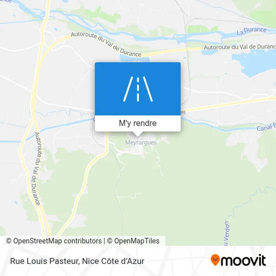 Rue Louis Pasteur plan