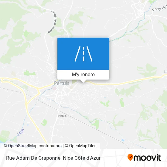 Rue Adam De Craponne plan