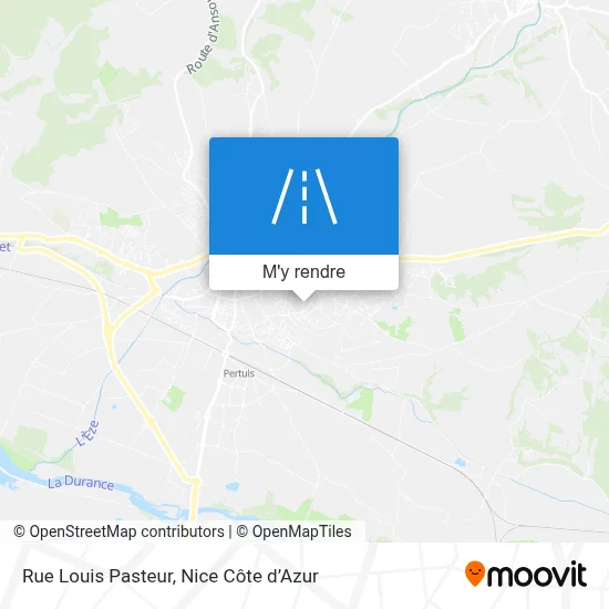 Rue Louis Pasteur plan