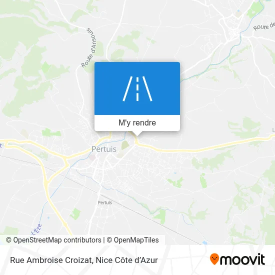 Rue Ambroise Croizat plan