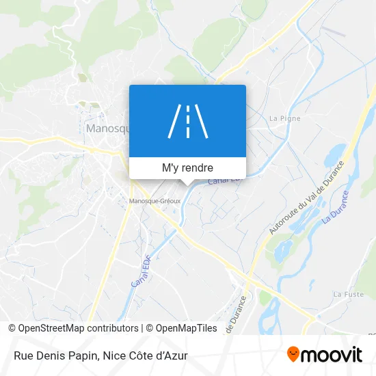 Rue Denis Papin plan