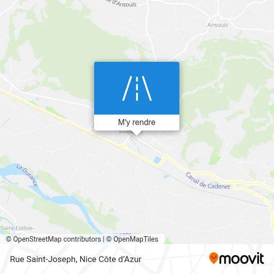 Rue Saint-Joseph plan