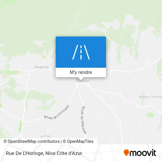 Rue De L'Horloge plan