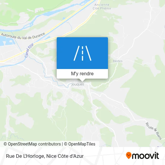 Rue De L'Horloge plan