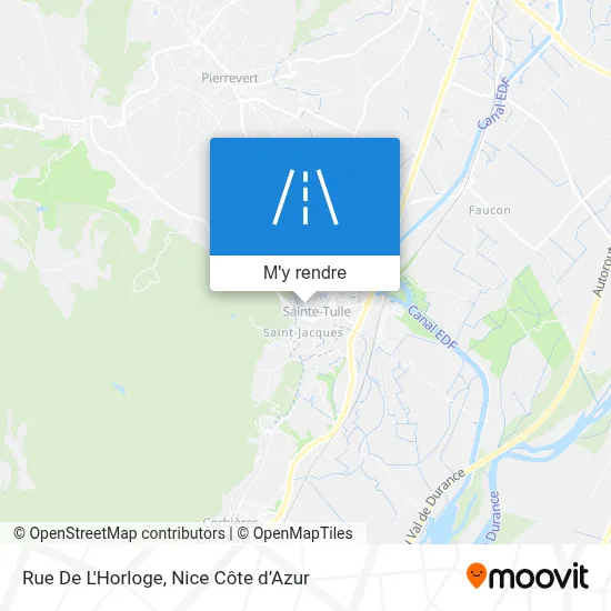 Rue De L'Horloge plan