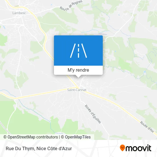 Rue Du Thym plan