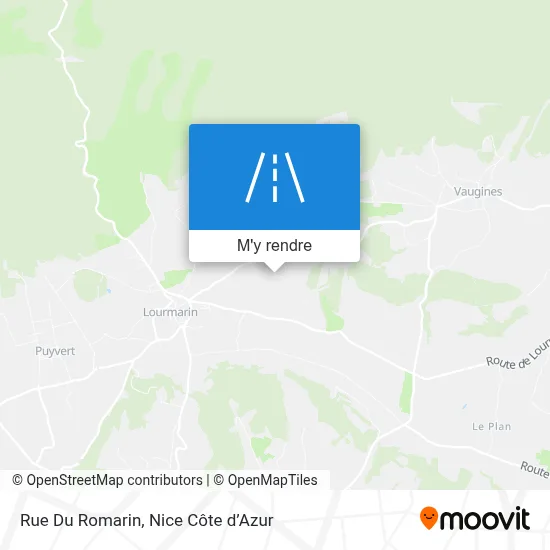 Rue Du Romarin plan