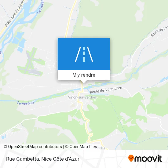 Rue Gambetta plan