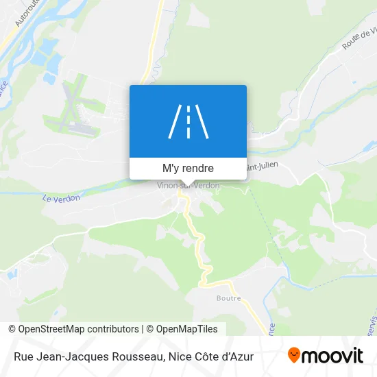 Rue Jean-Jacques Rousseau plan
