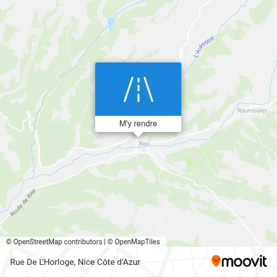 Rue De L'Horloge plan