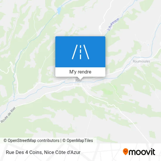 Rue Des 4 Coins plan