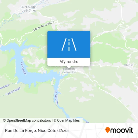 Rue De La Forge plan