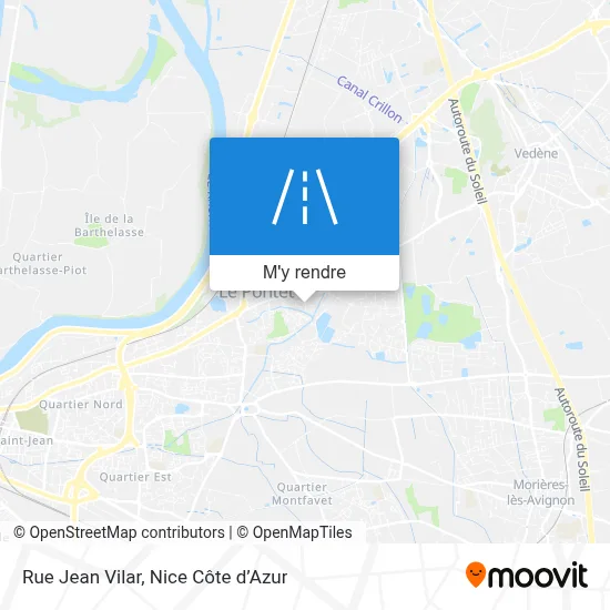 Rue Jean Vilar plan