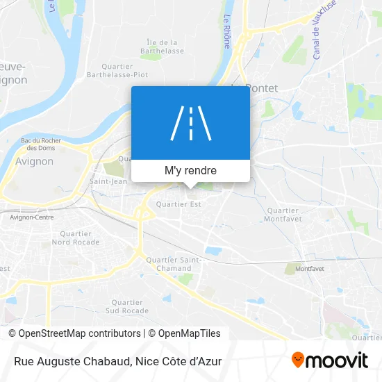 Rue Auguste Chabaud plan