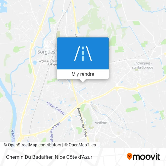 Chemin Du Badaffier plan