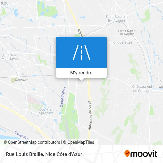 Rue Louis Braille plan