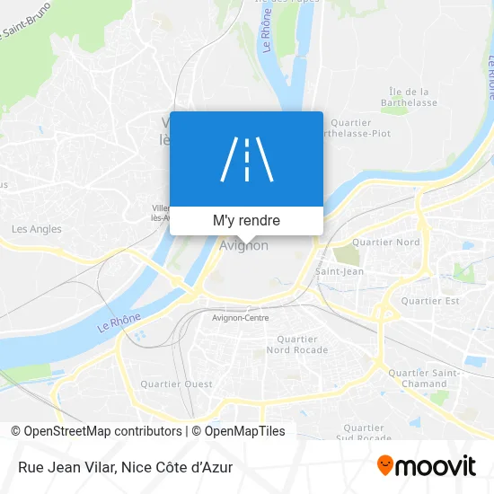 Rue Jean Vilar plan