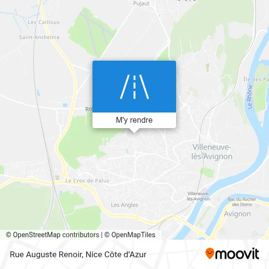 Rue Auguste Renoir plan